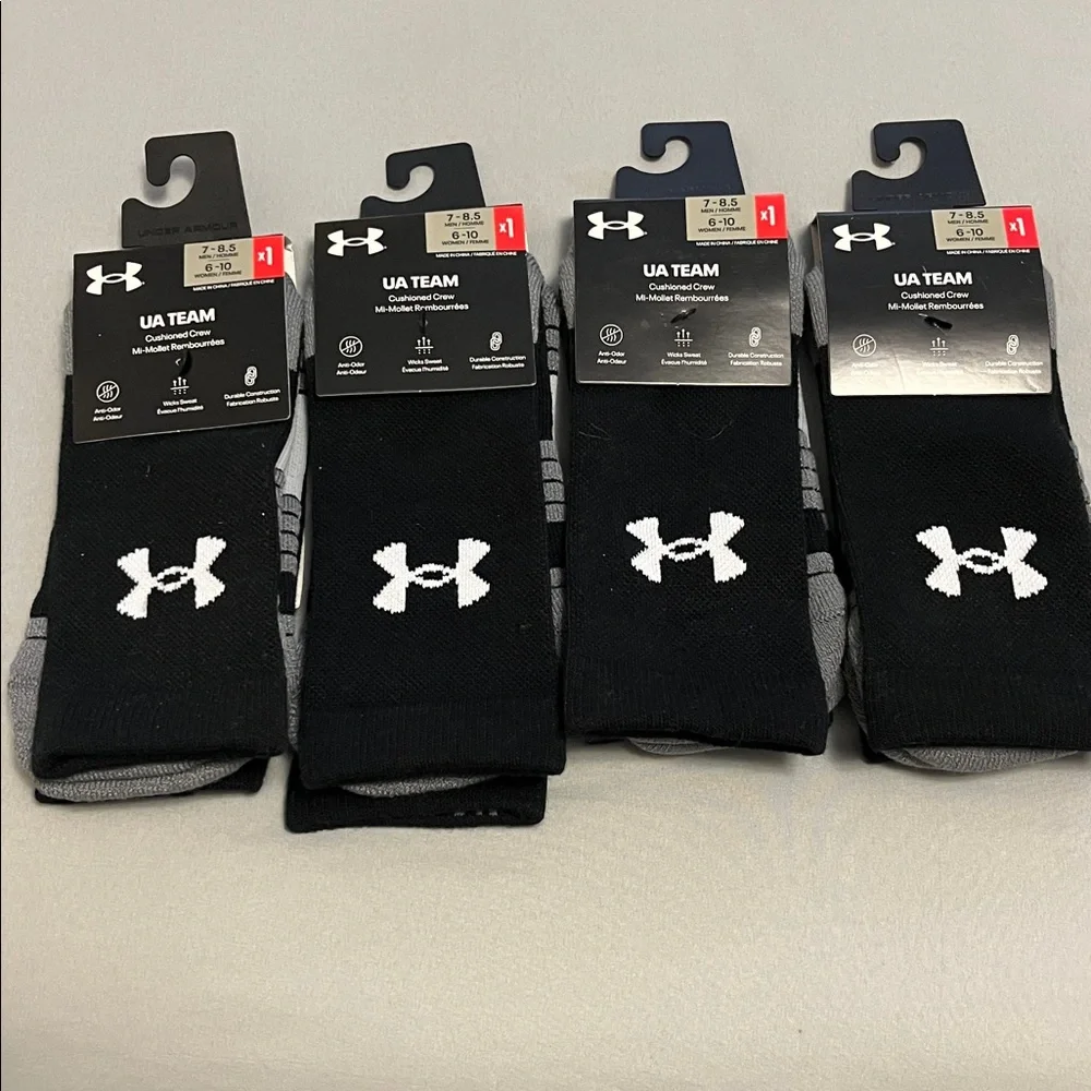 NWT Bundle or Under Armour Socks size 7-8.5 Men or 6-10 Women